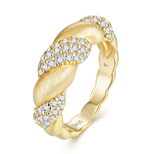 1Tengman - A Fashionable Jewelry Accessory Set With Moissanite S925 Sterling Silver And Gold - plated Diamond Prohibit TikTok sales - 5 - CJ