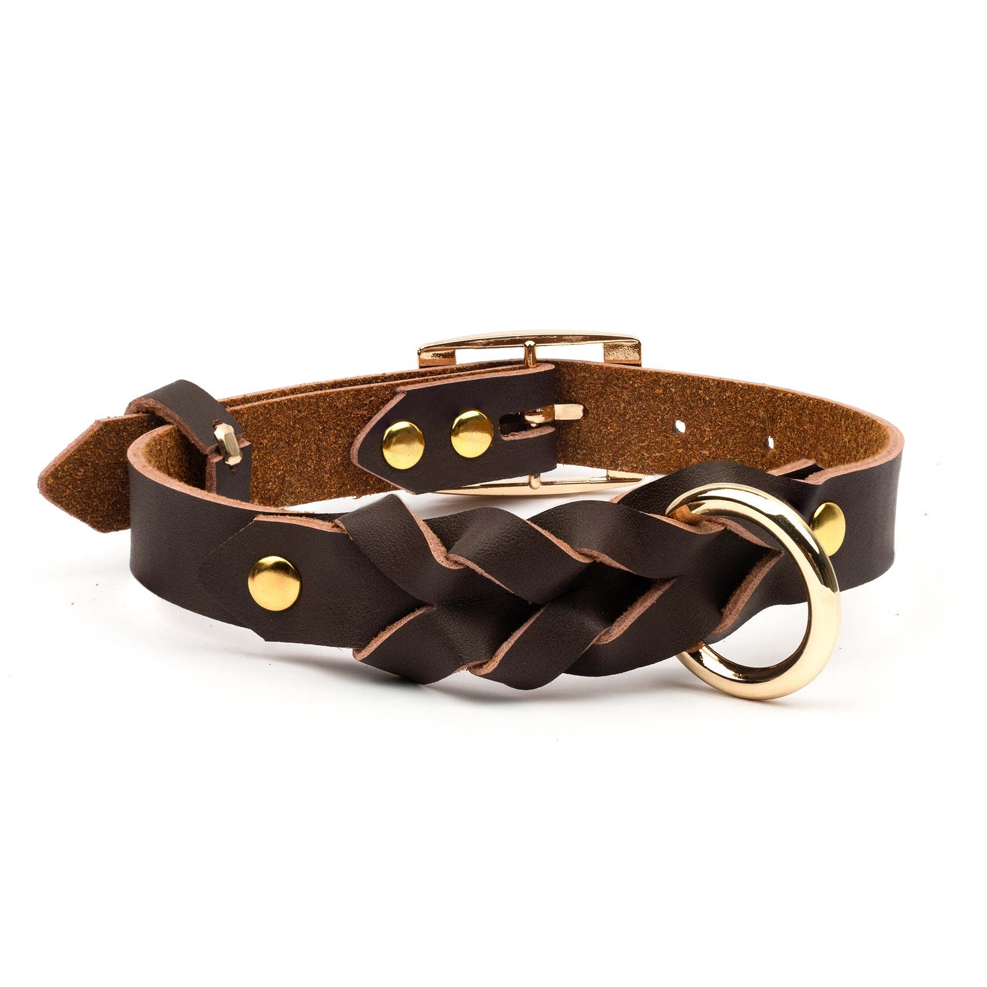Twisted PU Leather Dog Collar - 0 - CJ