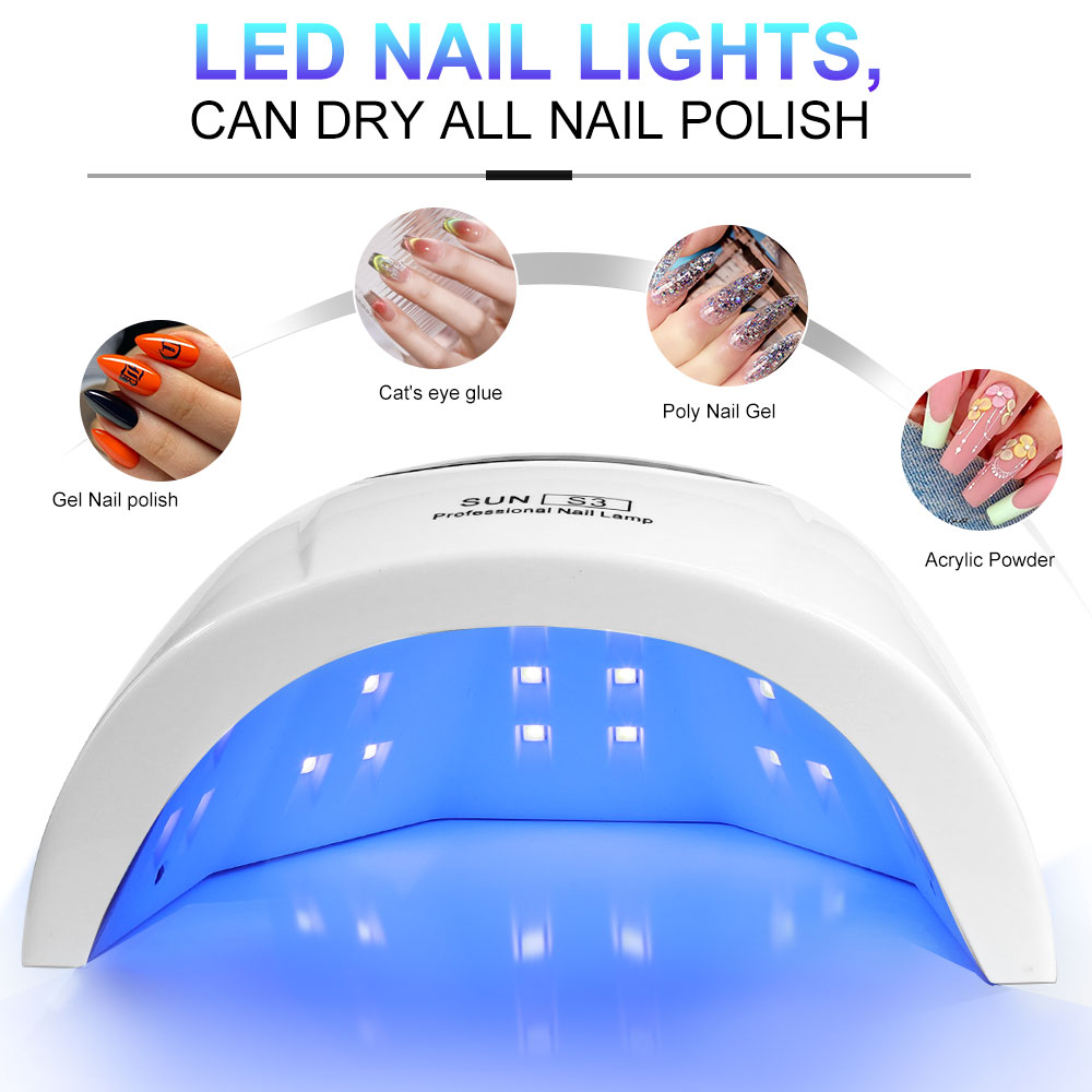 UV Nail Lamp, UV Light For Gel Nails LED Nail Dryer With 3 Timer, Smart Sensor, LCD Display Fast Curing Gel Nail Polish Nail Art Tools Manicure Accessories - 5 - CJ