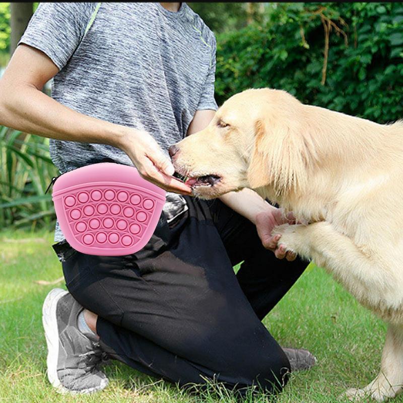 Bag Silicone Feed Dogs Treat Pouch Pet Training Bag Bundle Pocket Waist Pack Pet Portable Dog Training Waist Bag Treat Snack Bait Dogs Soft Washable Outdoor Feed Storage Pouch Food Reward Silica Bags - 5 - CJ