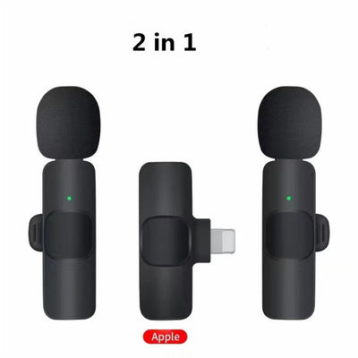 Wireless Lavalier Microphone Portable Audio Video Recording Mini Mic For I Phone Android Long Battery Life Live Broadcast Gaming - 5 - CJ