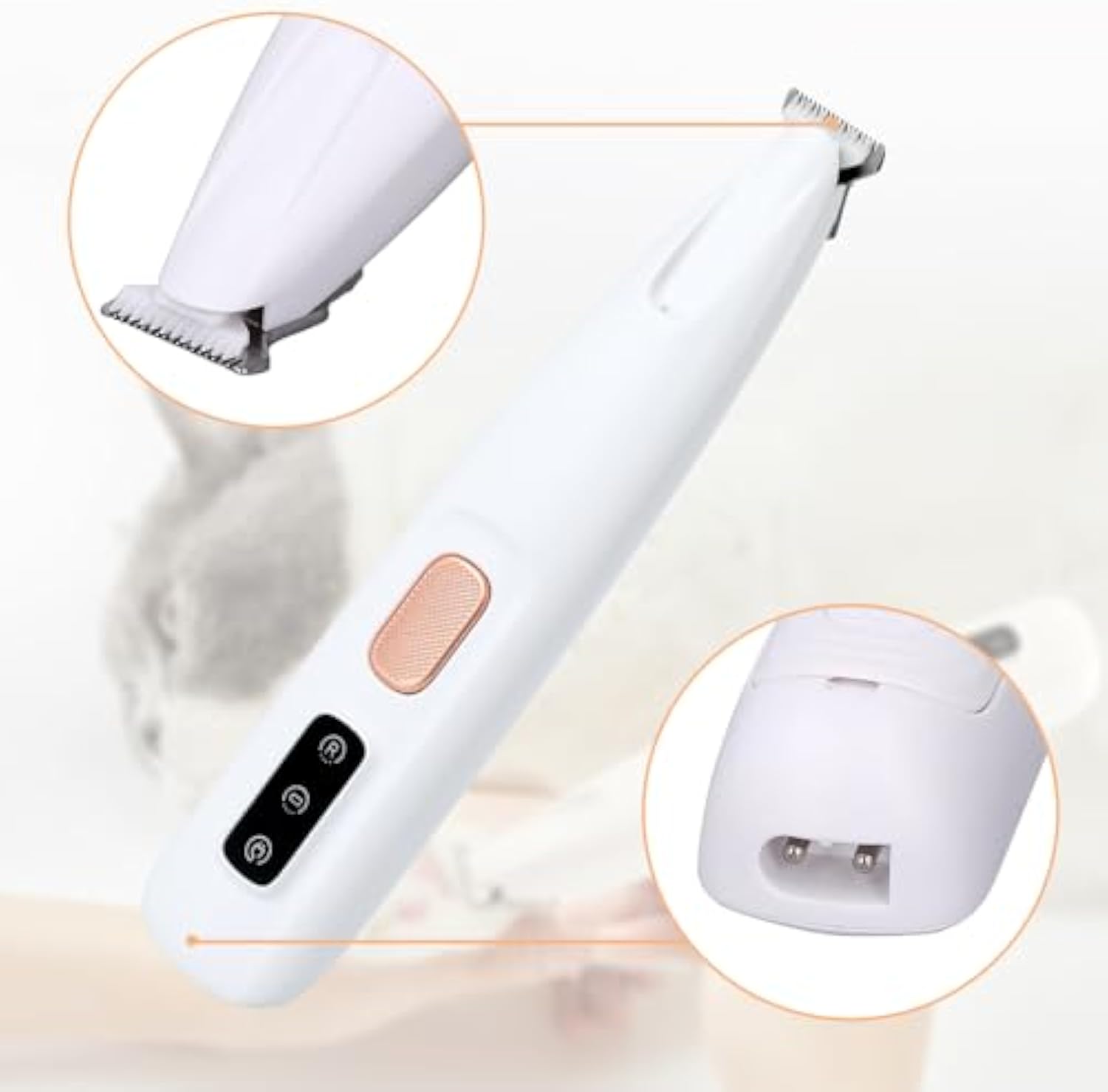 Dog Paw Trimmer Electric Dog Trimmer For Paws Pet Paws Trimmer With Led Light Rechargeable Low Noise Pet Trimmer Hair Clipper - 4 - CJ