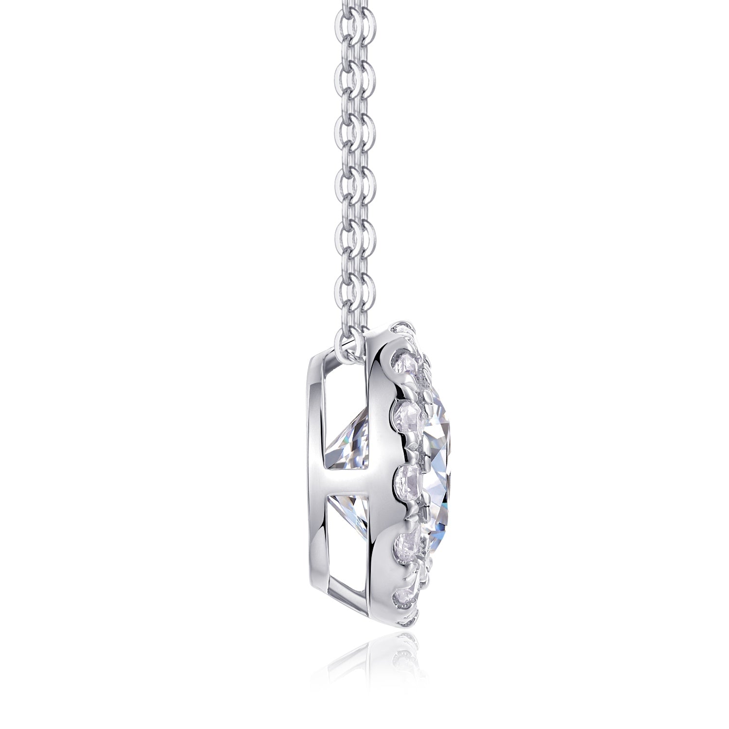 1Legend Of The Starry Night - A Fashionable And Luxurious Diamond Jewelry Pendant Set With 2 - carat Moissanite S925 Sterling Silver And Platinum Plating Prohibit TikTok sales - 5 - CJ