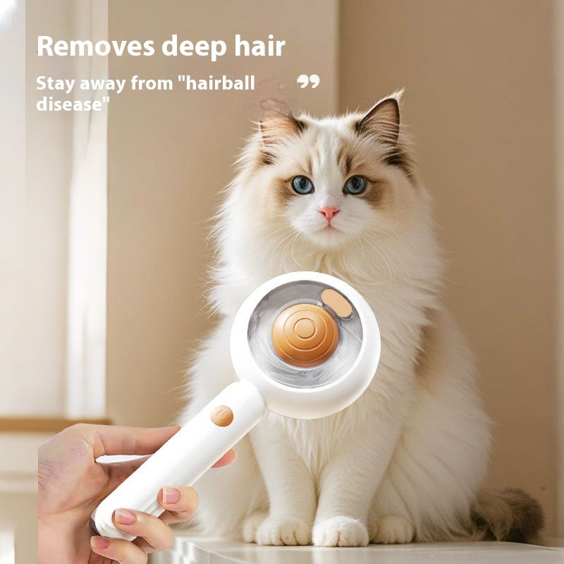 Cat Spray Comb Stainless Steel Pet One - click Hair Removal Brush - 0 - CJ