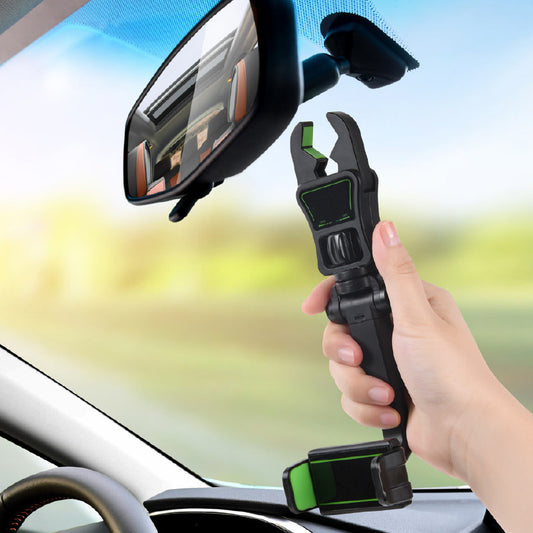 New Car Mobile Phone Holder Rear View Mirror Bracket AR Navigation Pillow - 0 - CJ