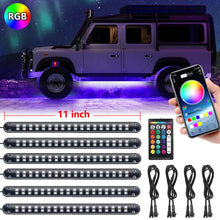 6x Car Underglow Neon Accent Strip Lights Kit RGB Million Multi - Color Music Lamp - 5 - CJ