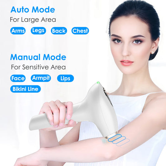3 In 1 Ice Cooling Laser Hair Removal Painless Permanent At - Home IPL Hair Removal With 999,999 Flashes 9 Energy Levels 2 Modes For Armpits Legs Arms Bikini Line - 5 - CJ