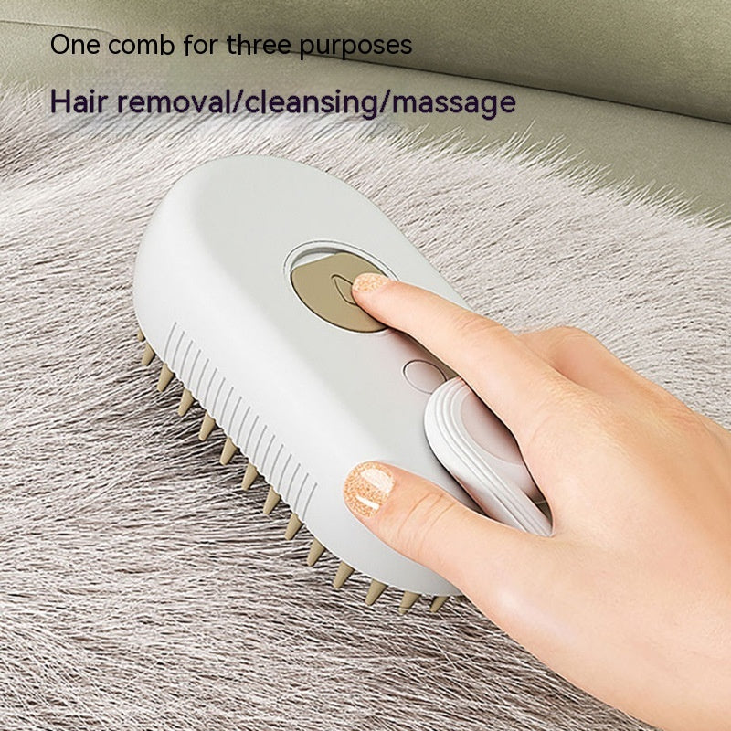 Cat Steam Brush Steamy Dog Brush 3 In 1 Electric Spray Cat Hair Brushes For Massage Pet Grooming Comb Hair Removal Combs Pet Products - 0 - CJ