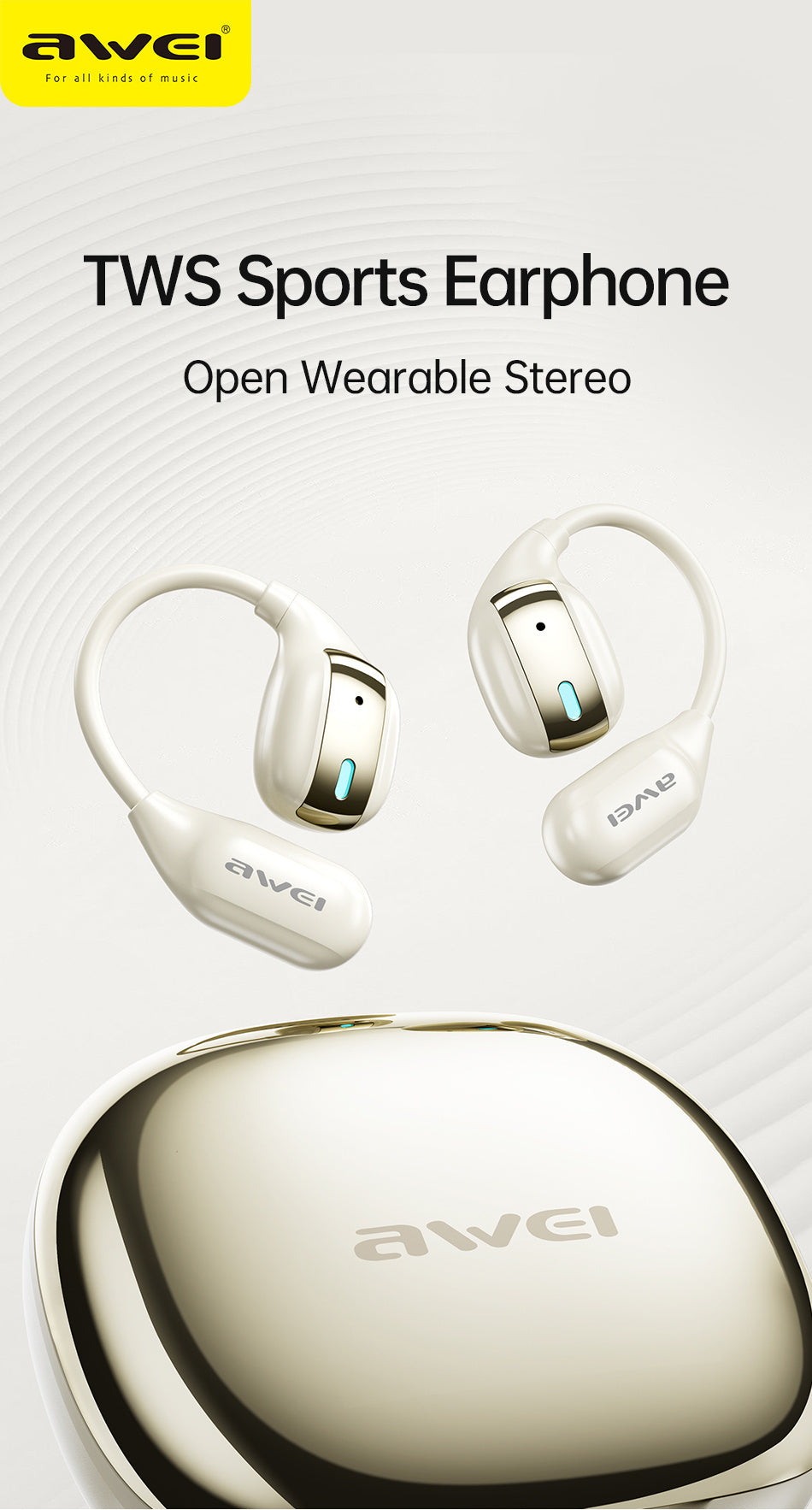AWEI Open Motion Bluetooth Headphones