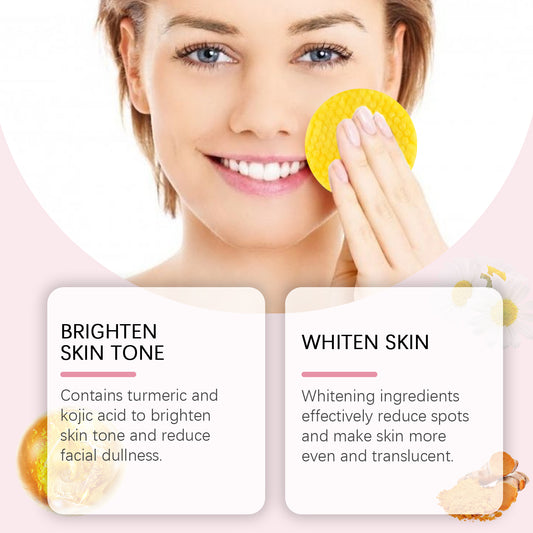 Eelhope Turmeric Kojic Acid Cleansing Gasket Gently Cleanses Facial Skin Pores, Moisturizes And Refreshes Skin Care - 5 - CJ