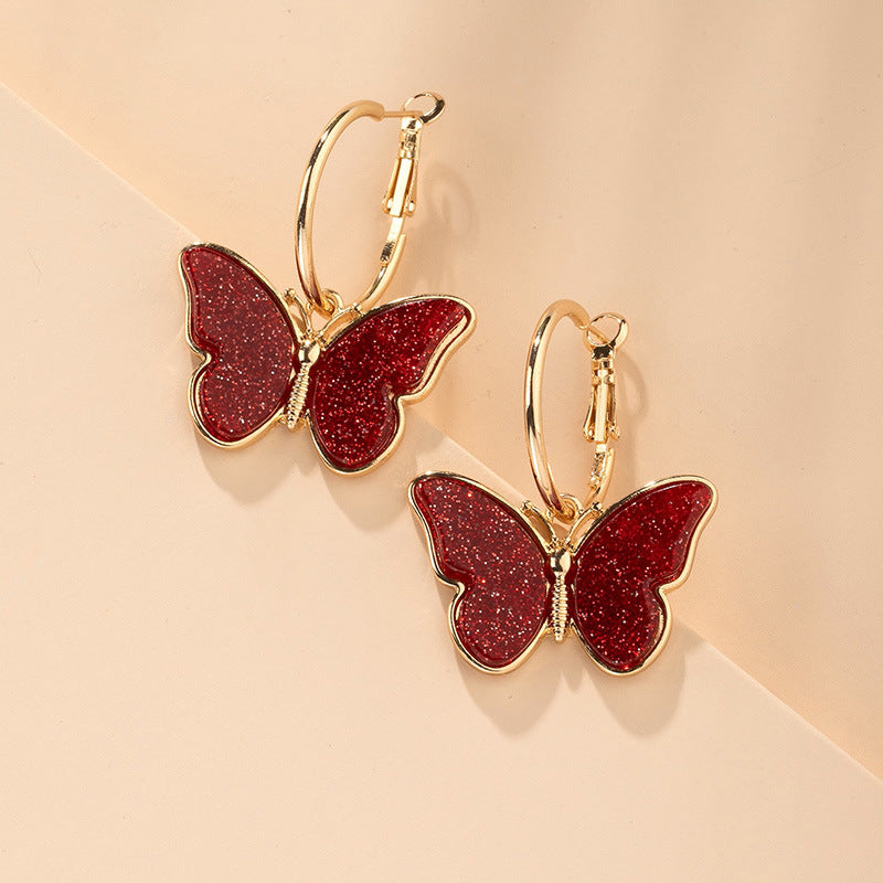 Fashion Simple Women Butterfly Studs - 0 - CJ