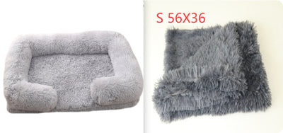 Plush Round Pet Bed Dog Bed Winter - 0 - CJ