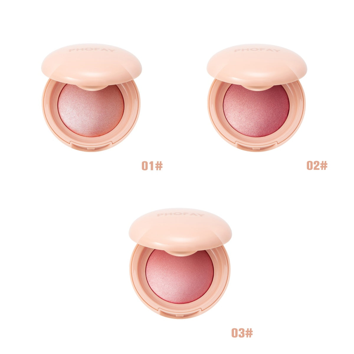 PHOFAY Luminous Powder Blush - 4 - CJ - Set4 - CJCZ203768215OL