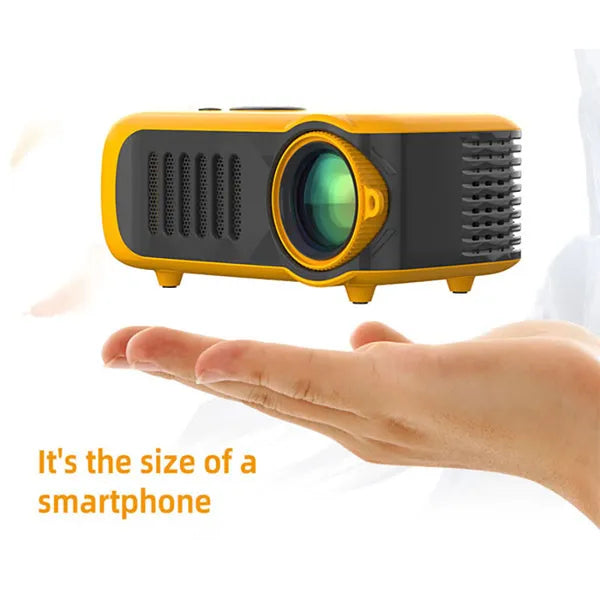 Mini Projector, Multi - Port Design, 4 - Way Projection, Manual Focus, 1080P Support, Home Office Outdoor Projector - 5 - CJ
