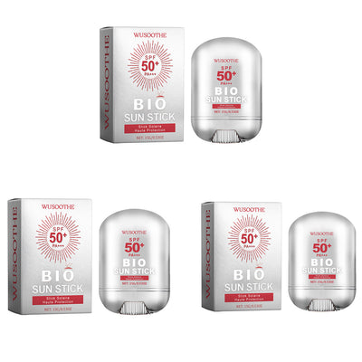 WUSOOTHE Bio Sun Stick 15g - Advanced Protection With Peptide Complex, Collagen And Hyaluronic Acid SPF50,PortableStrong UVProtection Sunscreen Stick - 5 - CJ