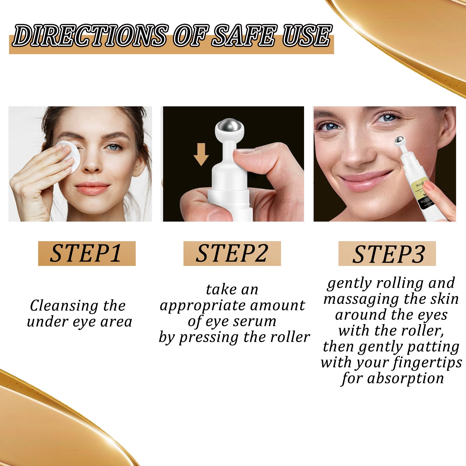 Hoygi Snail Peptide Eye Cream Firms And Fades Puffiness And Fine Lines Eye Roller Massage Eye Cream - 5 - CJ