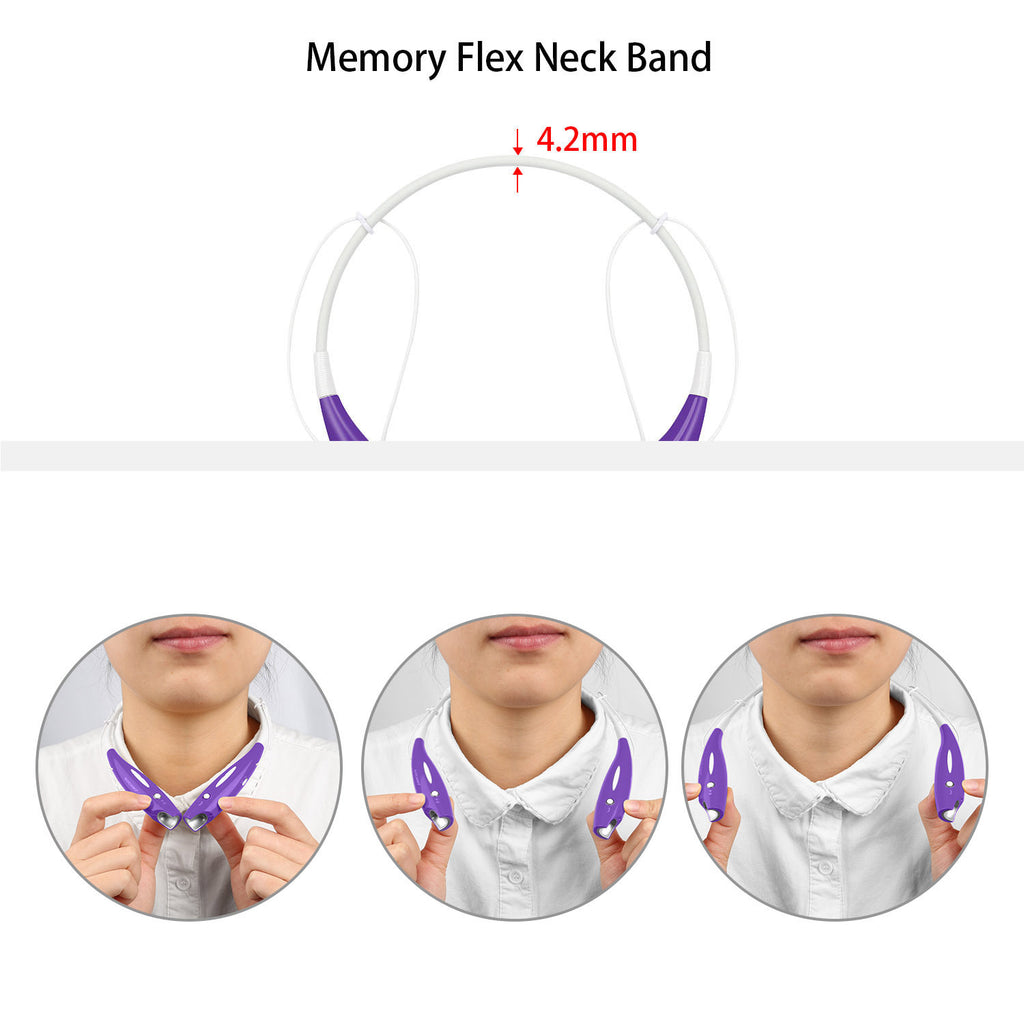 Wireless Stereo Headsets Sport Neckband Headphones In-ear Magnetic IPX4 Waterproof Earbuds With Built-in Mic Call Vibrate Alert Number Broadcast Running Gym