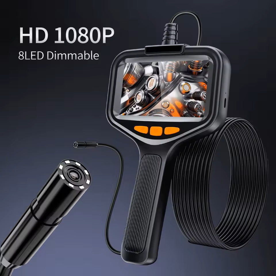 Borescope With Light, Industrial Endoscope Inspection Camera  With Light - 2,5,10m Snake Camera For Automotive, Aircraft, And Pipe Inspection - Portable Boroscope With Led Lighting For Clear Visual In - 5 - cjdropshipping