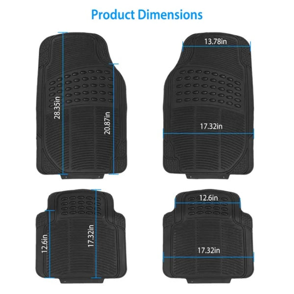 PVC Rubber Heavy - duty Drive Car Floor Mat - 5 - CJ