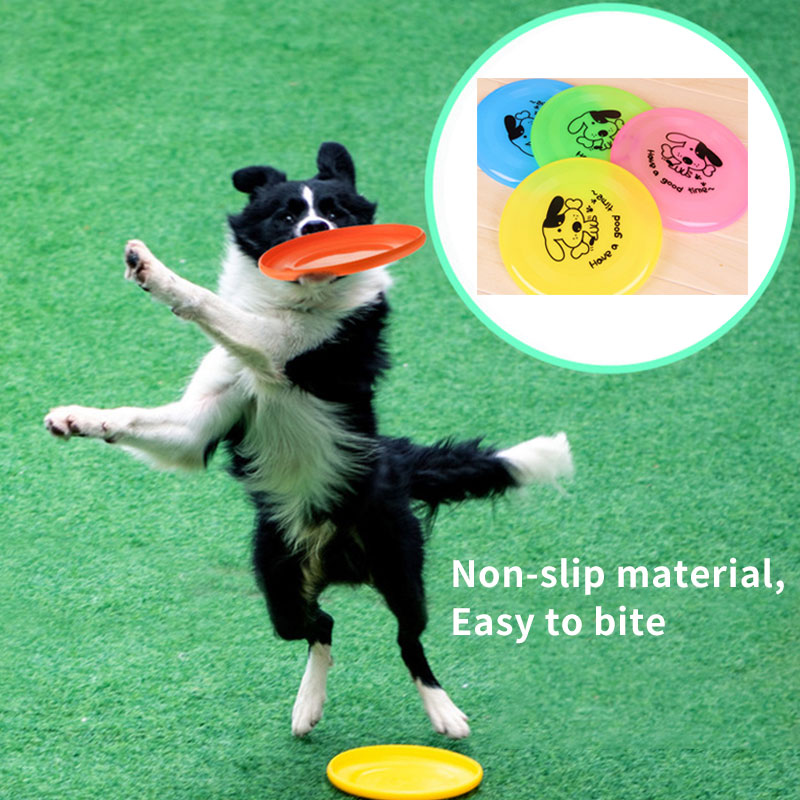 Silicone Flying Saucer Funny Pets Dog Cat Toy Dog Game Flying Discs Resistant Chew Puppy Training Interactive Pet Supplies - 0 - CJ
