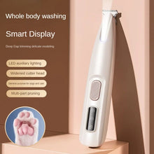 New Dog Paw Trimmer With LED Light Fully Waterproof Pet Hair Trimmer With LED Display Dog Clippers For Grooming 18mm Widen Blade - 5 - CJ