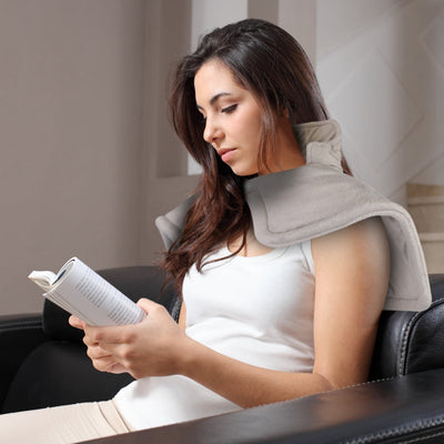 22.4 X 16.3 Inch Large Neck And Shoulder Weight Heating Pad Electric Heating Rapid Heating Pad Neck Wrap Cushion For Pain Relief With 6 Temperature Settings 4 Timer Modes Machine Washable - 5 - CJ