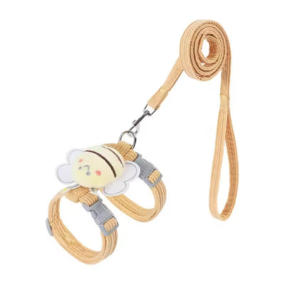 Kitten Harness Vest With Wing Decoration, Strap Set For Cats And Small Dogs, Adjustable Pet Cat Harness Accessories - 5 - CJ