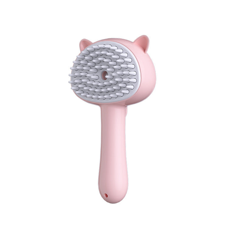 Hair Cleaning Brush With Mist Multifunctional Cat Grooming Brush Rechargeable Self Cleaning Slicker Brush For Pets Dogs & Catsb Pet Products - 0 - CJ - 18x9.5x5cm - Pink - CJYD205478503CX