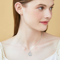 Sterling Silver Highland Cow Jewelry Necklace Gifts For Women Girls Animal Cow Lover