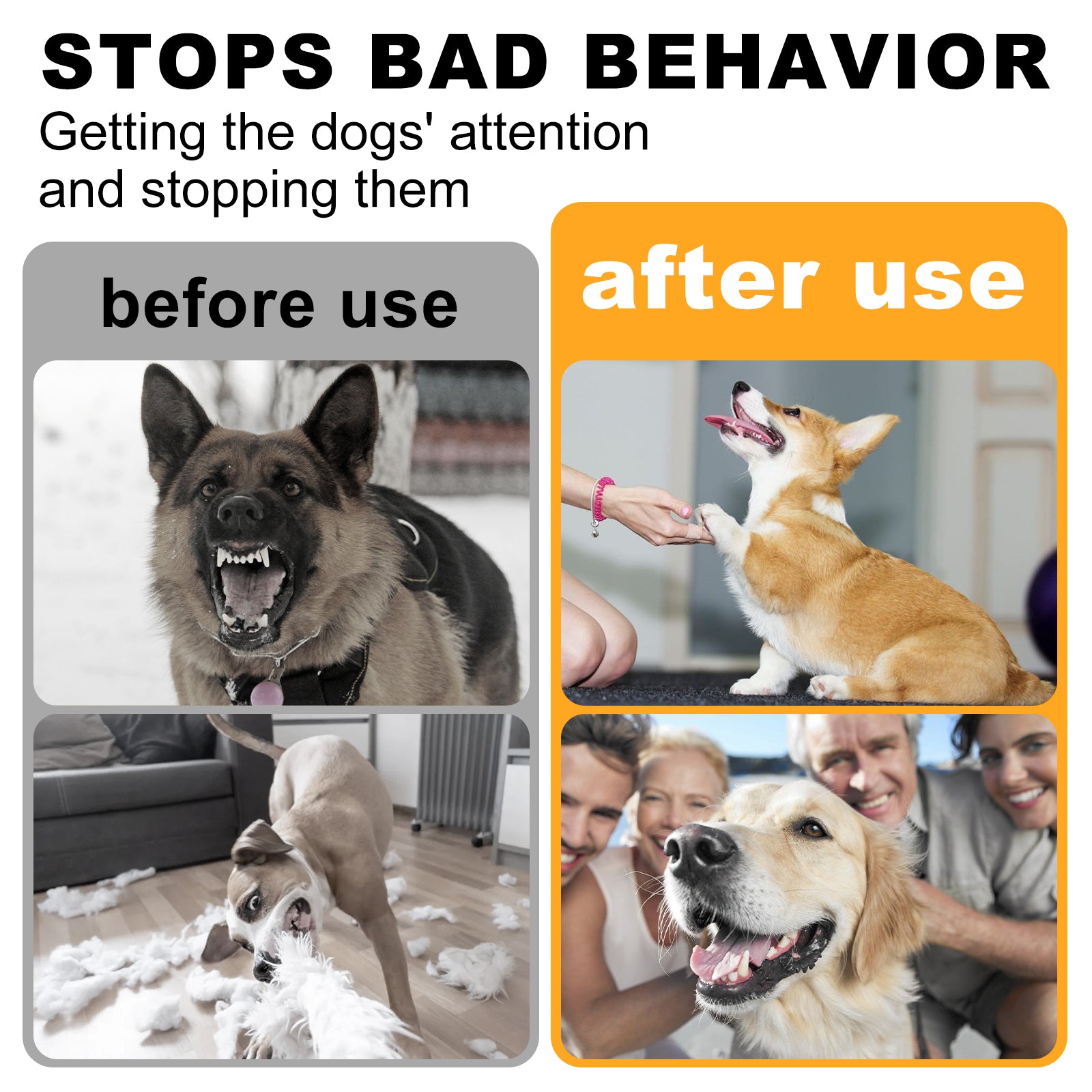 Ultrasonic Dog Bark Deterrent, Anti Barking Device Dog Barking Control Devices With 3 Modes Stop Barking Neighbors Dog, 50ft Range Indoor & Outdoor, Safe & Effective For Small Medium & Large Dogs - 5 - CJ