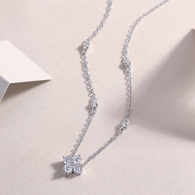 1Sweetheart Halo - A Fashionable And Luxurious Diamond Jewelry Pendant Set With 2 - carat Moissanite S925 Sterling Silver And Platinum Plating Prohibit TikTok sales - 5 - CJ