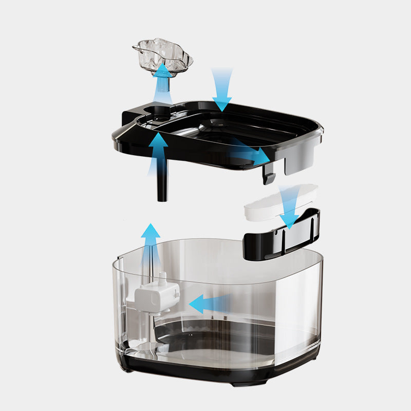 Smart Automatic Circulating Filtration Pet Water Fountain With A Large Capacity - 0 - CJ