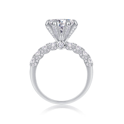 1Lady Luck Diamond Ring Luxury Fashion Set Moissanite Silver Ring Prohibit Tk Sales - 5 - CJ