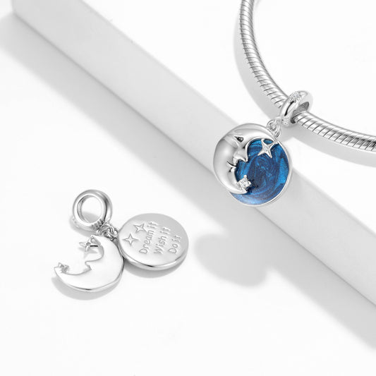 Moon Beads Halloween Series S925 Sterling Silver Pendant Female Necklace Bracelet Diy Accessories - 4 - https://x.com/titan_prim62775J