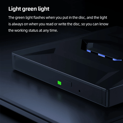 External CD DVD Drive USB 3.0 Writer Burner Player For PC Laptop Windows 11 10 - 5 - CJ