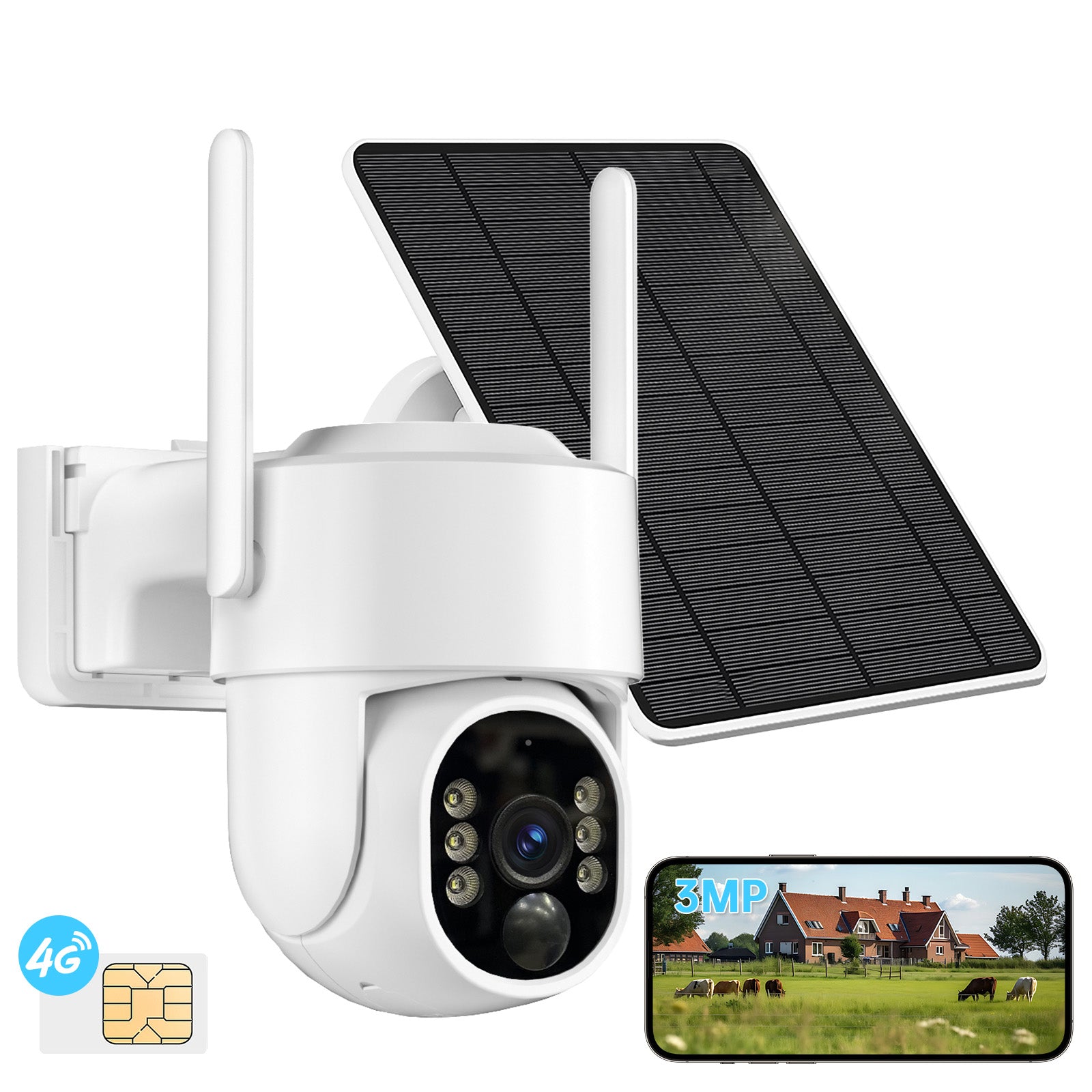 4G 4MP Ip Mini Speed Dome Ptz Camera CCTV Security 360 Degree Ip Camera Auto Motion Tracking Ip PTZ Camera - 5 - CJ