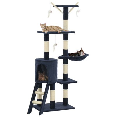 Cat Scratching Post with Sisal Posts 138 cm   Cat Scratching Post - 5 - CJ