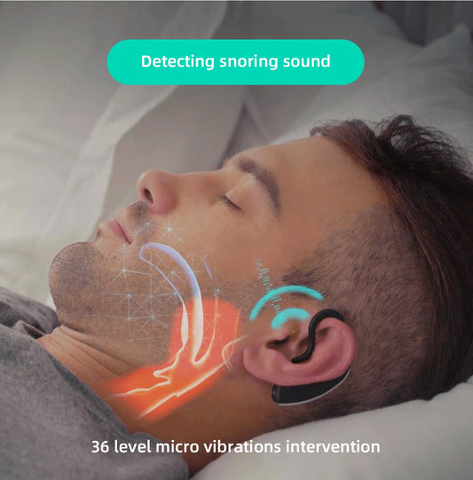 24 Hours Bluetooth Anti - snoring Device Charge Snore Earset Sleeping Aid Snoring Analyzes Sleep Datas Good Sleep - 5 - CJ