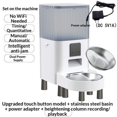 Remote Pet Feeder With Scheduled Feeding And Monitoring Features - 0 - CJ