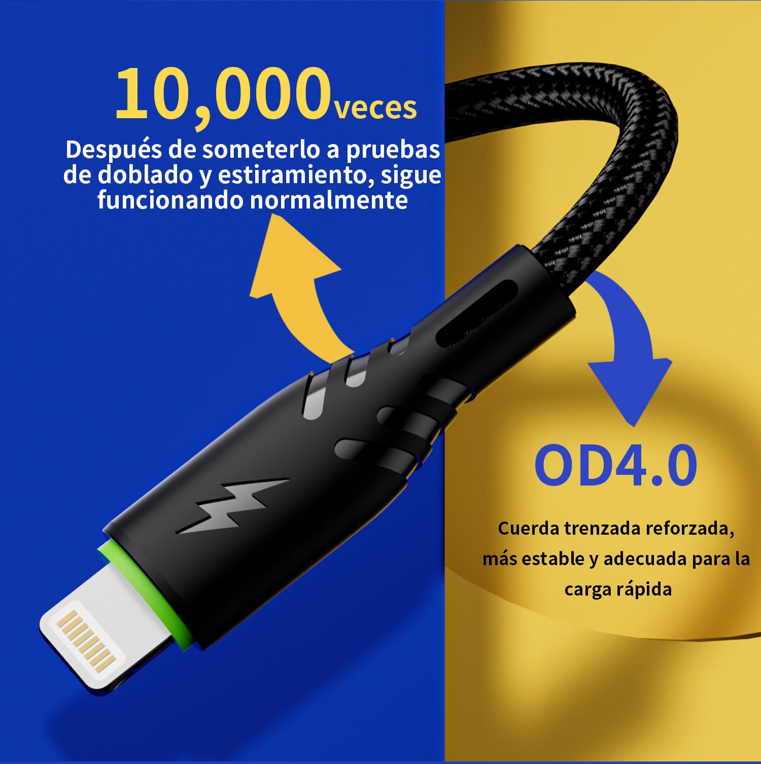 L201 Lightning Cable 2.1A 1M Black USB 3.0 UWINN - 5 - CJ