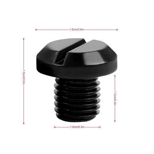 Universal Motorcycle Mirror Hole Blanking Plugs M10 Black Screws Bolts Cap 4 Pcs - 5 - CJ