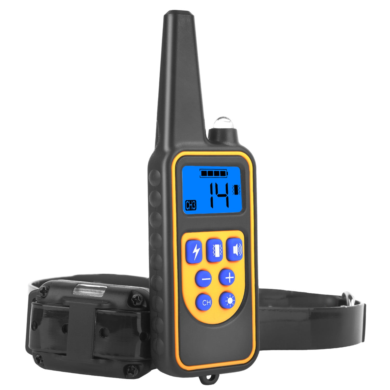1Pc Dog Training Collar With Remote  IP67 Waterproof Pet Trainer 300mAh Rechargeable 875 Yard Remote Control 4 Modes Adjustable Level - 5 - CJ