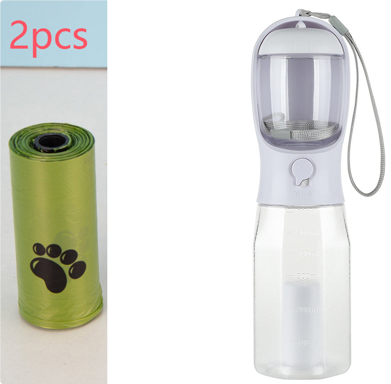 Portable Cat Dog Water Bottle Food Feeder Drinker Poop Dispenser 3 In 1 Leak - proof Multifunctional Dog Water Bottle Pet Products - 0 - CJ