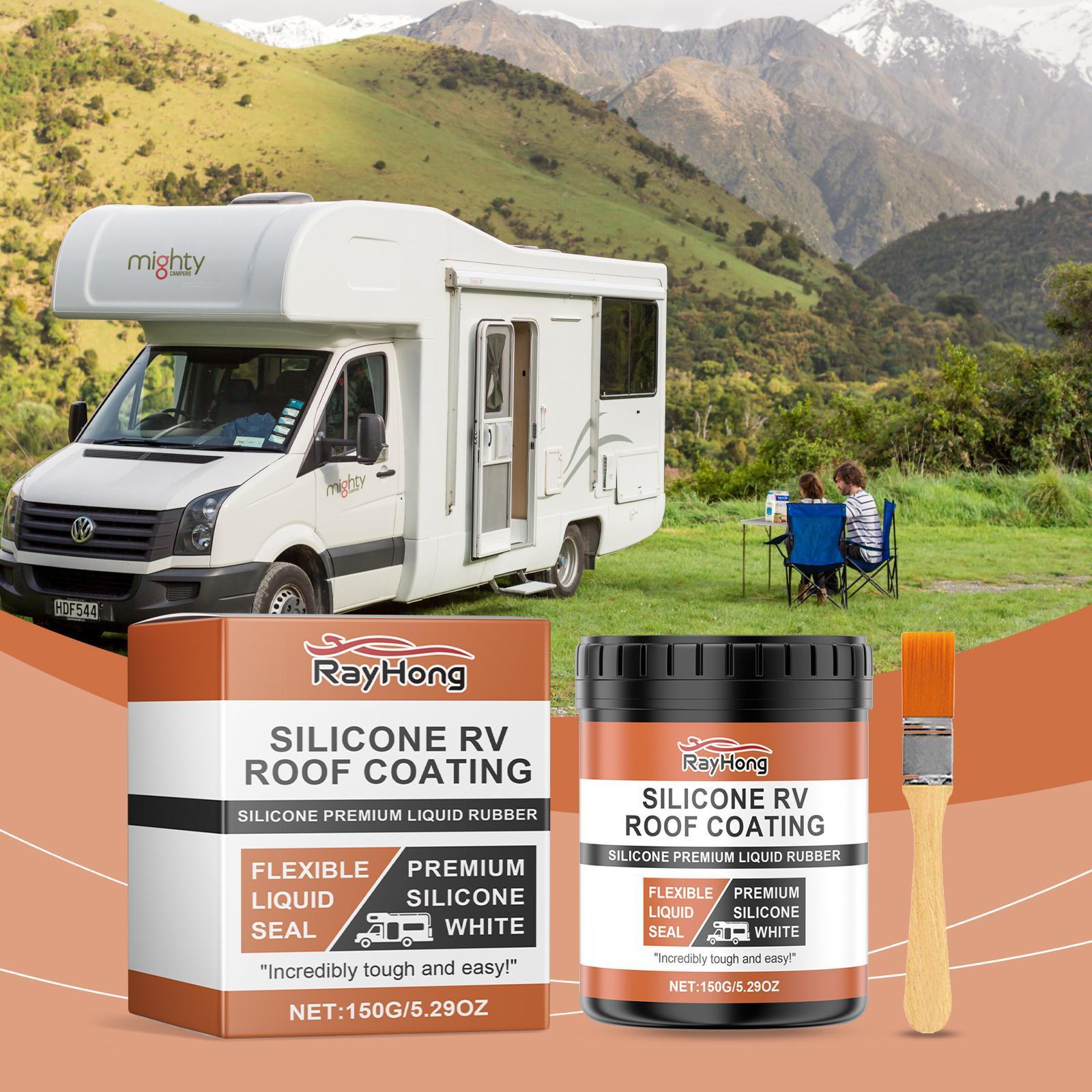 Leihong Silicone RV Roof Paint RV Roof Repair Wood Paint Leak - proof Sealant - 5 - CJ