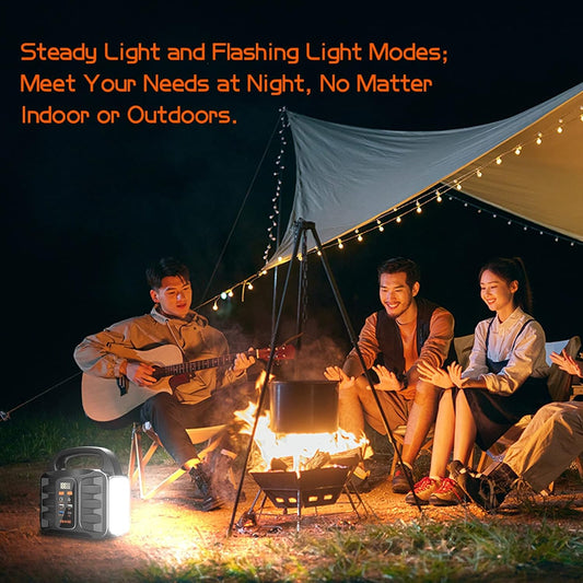 150W Portable Power Station, 155Wh 42000mAh Outdoor Solar Generator 110V AC DC Port, Used For Home Backup, Outdoor RV Camping, Emergency Lithium Battery Power Outage, Black, No Solar Panel - 5 - CJ