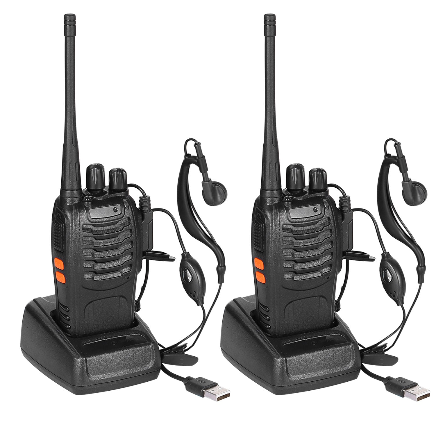 2 X Baofeng BF - 888S Walkie Talkies Two Way Radio UHF 16CH 400 - 470MHZ Long Range - 5 - CJ