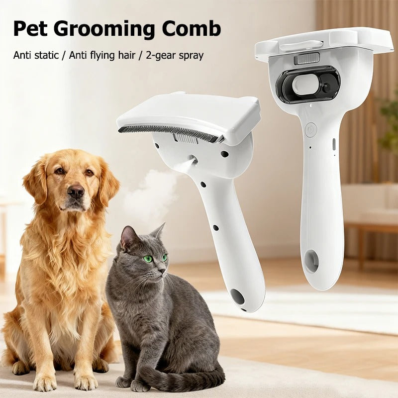 Portable Pet Spray One - Button Hair Removal Comb - 0 - CJ