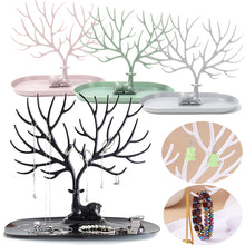 Deer Jewelry Display Stand Earrings Necklace Ring Jewelry Display Tray Jewelr Crystal Handle Antlers Jewelry Display Stand With Storage Drawer And Tray, Tree Tower Rack Hanging Organizer - 5 - CJ