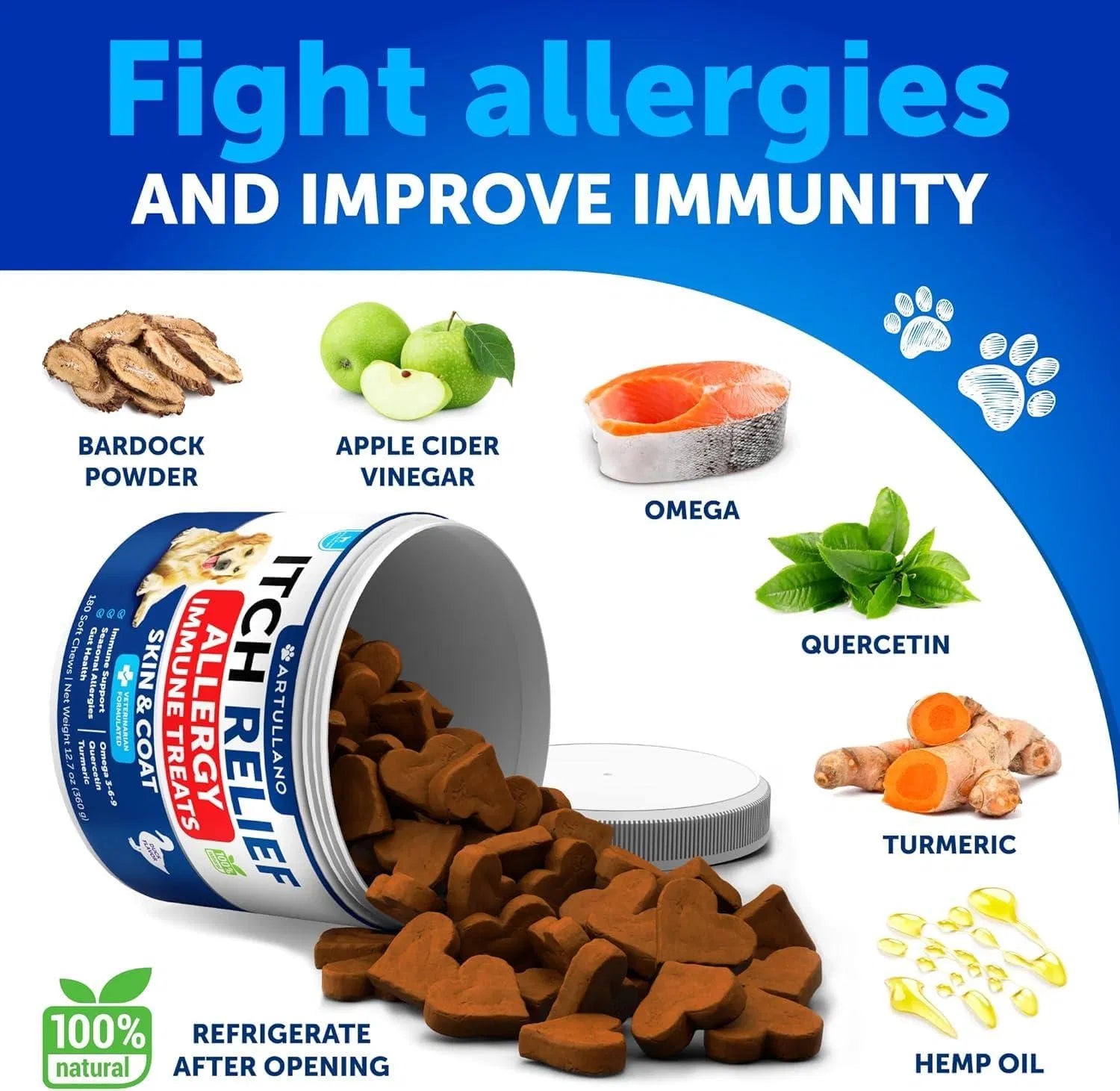 Probiotics For Dogs Support Gut Health Itchy Skin Allergies Immunity Yeast Balance Dog Probiotics And Digestive Enzymes With Prebiotics Reduce Diarrhea Gas 180 Probiotic Chews For Dogs - 5 - CJ