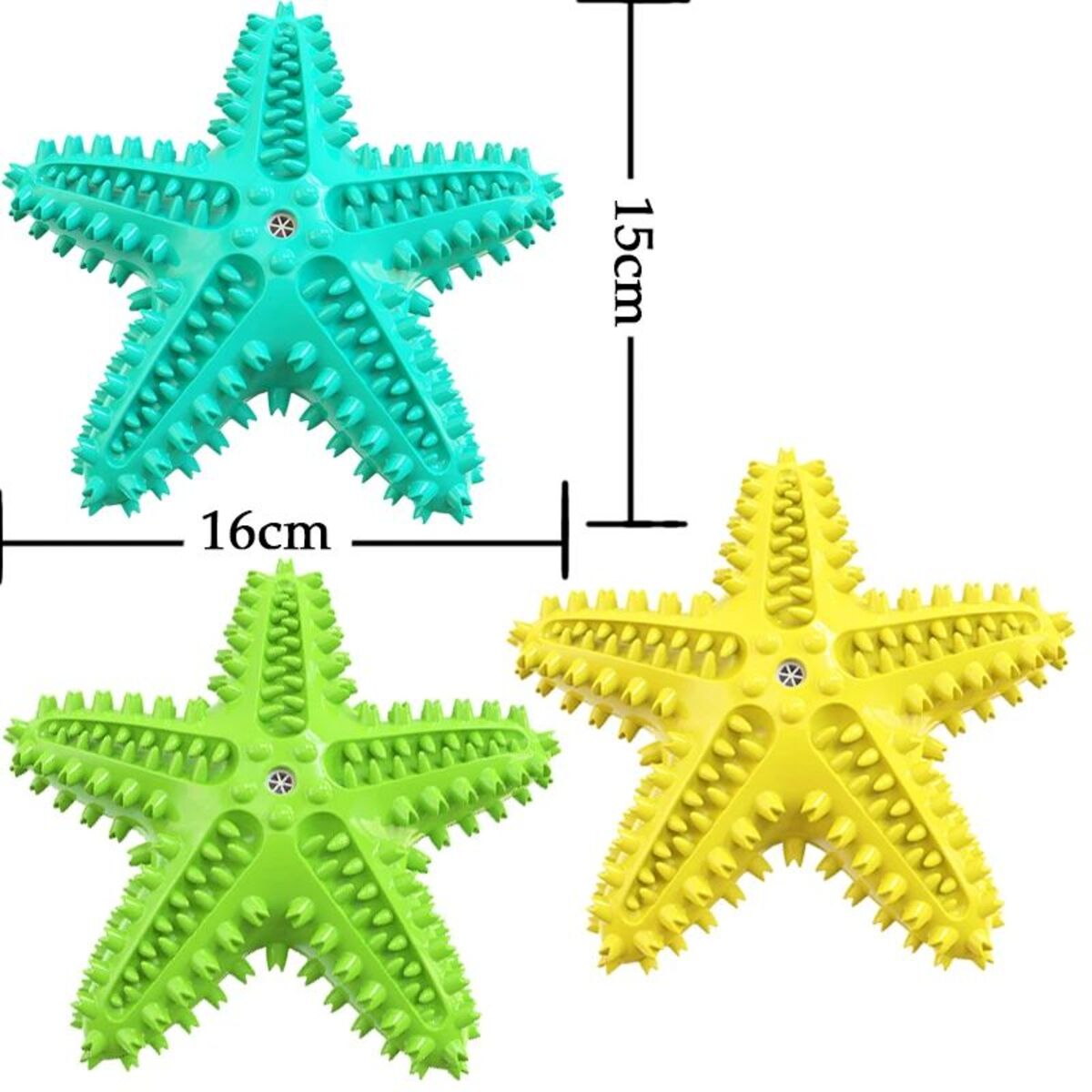 Dog Toys For Large Dogs Tooth Cleaning Chew Funny Interactive Training Starfish Toy Accessories Squeaky Toys TPR Toys - 5 - CJ